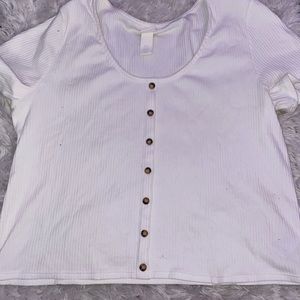 White Button Up Top